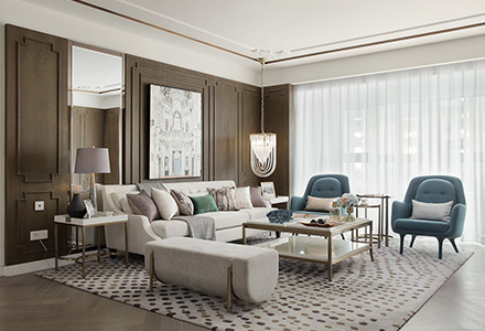 北京首開(kāi)萬(wàn)科城市之光法式風(fēng)格別墅裝修設計